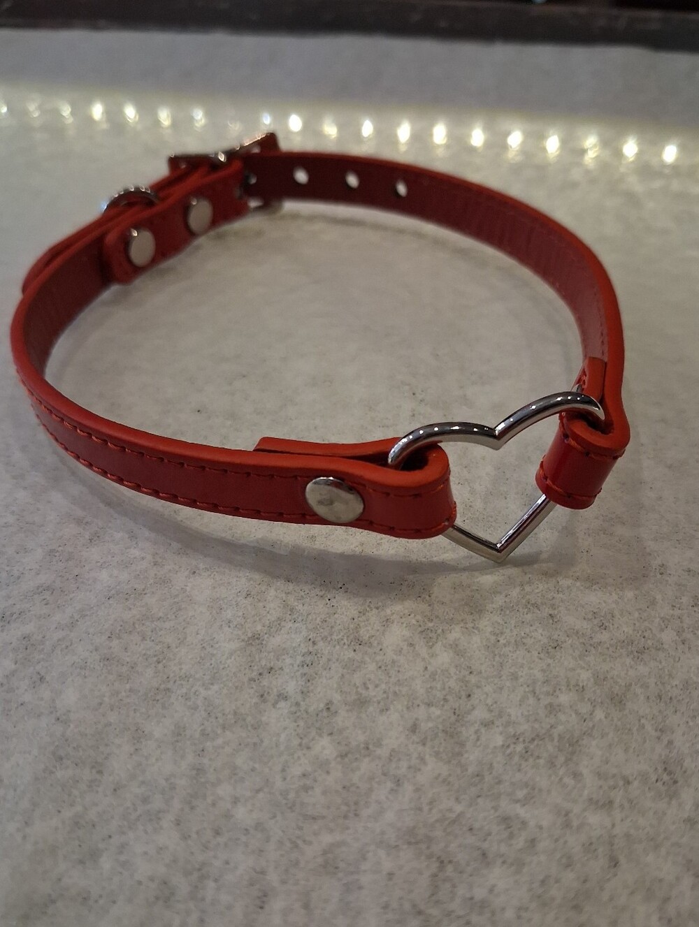 Red Heart Accent Women's Choker Necklace